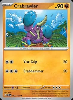 Crabrawler card in English