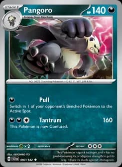 Pangoro card in English
