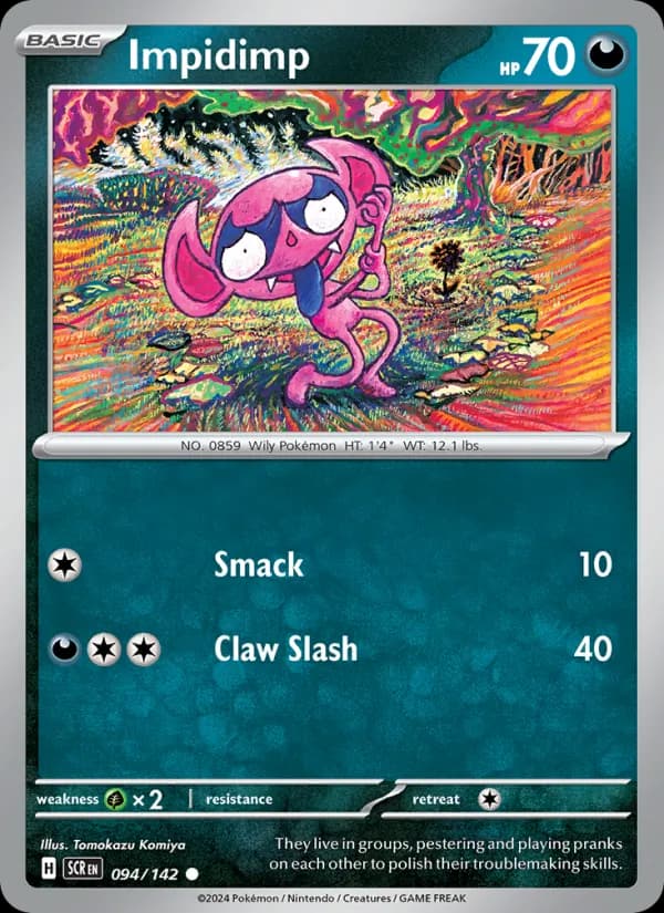 Impidimp card in English