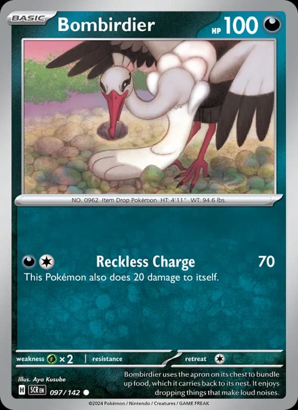 Bombirdier card in English