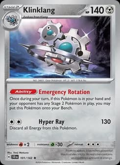 Klinklang card in English