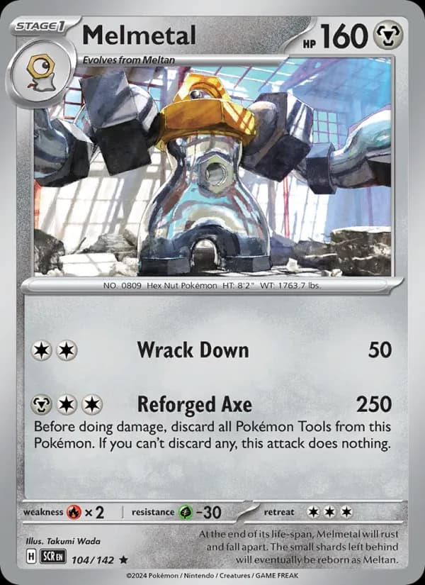 Melmetal card in English