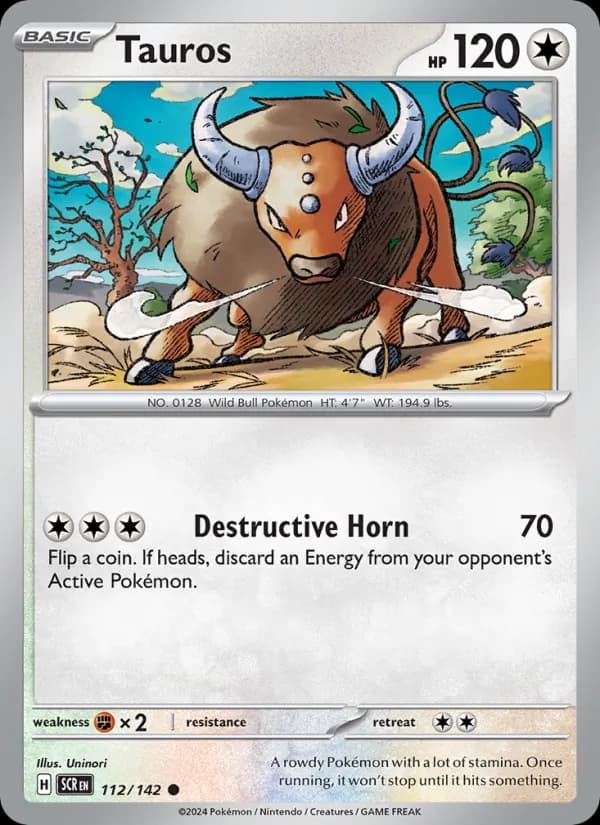 Tauros card in English