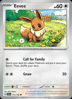 Eevee card in English