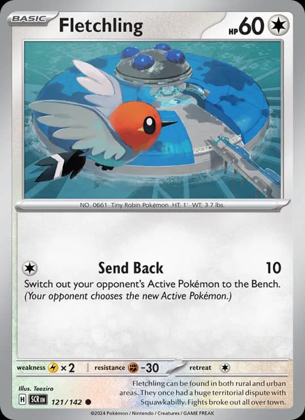 Fletchling card in English