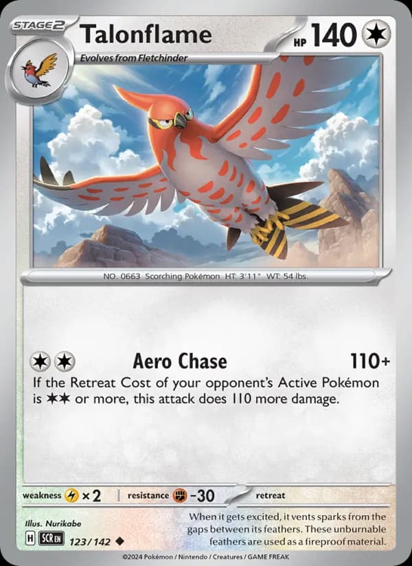 Talonflame card in English