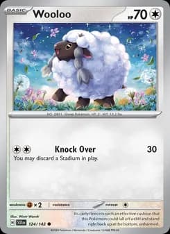 Wooloo card in English