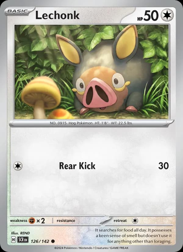 Lechonk card in English