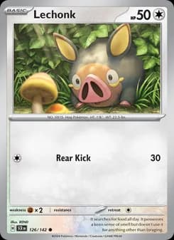 Lechonk card in English