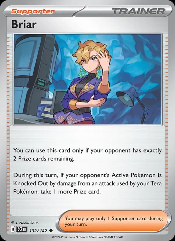 Briar card in English