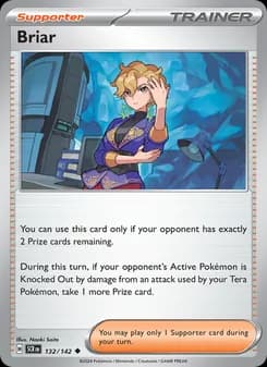 Briar card in English