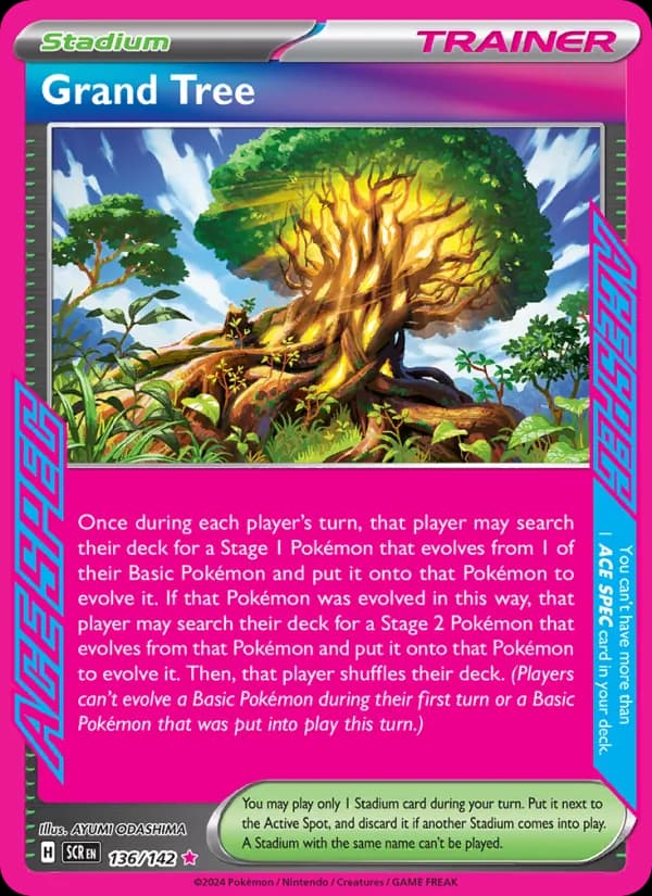 Grand Tree card in English