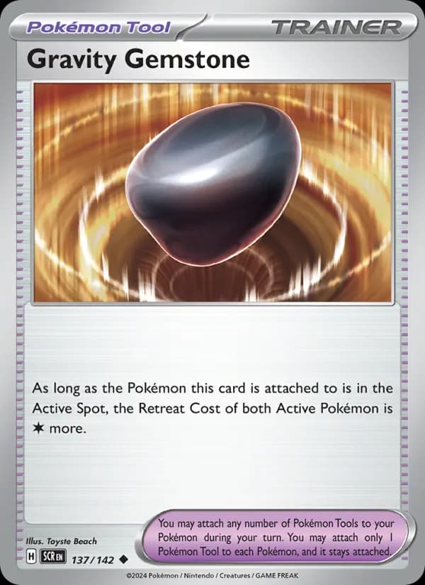 Gravity Gemstone card in English