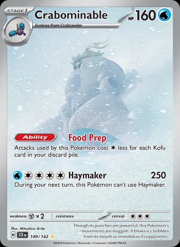 Crabominable card in English