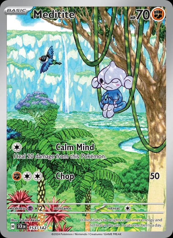 Meditite card in English