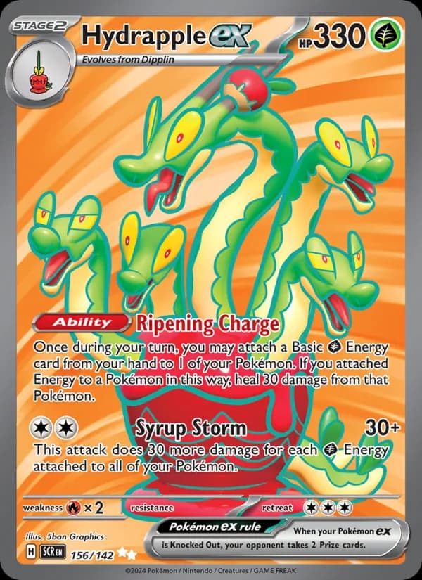 Hydrapple ex card in English