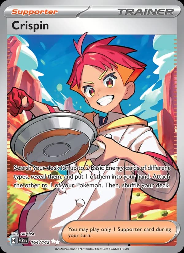 Crispin card in English