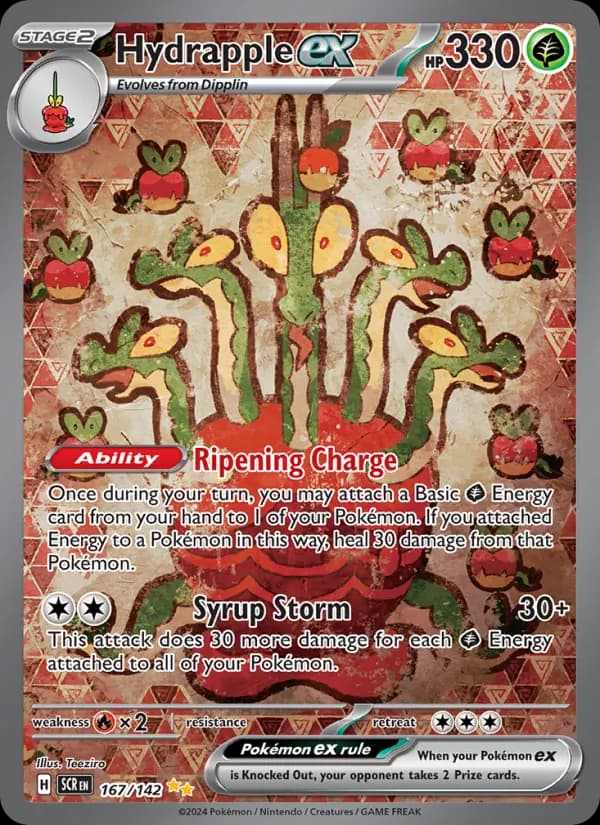 Hydrapple ex card in English