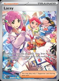 Lacey card in English