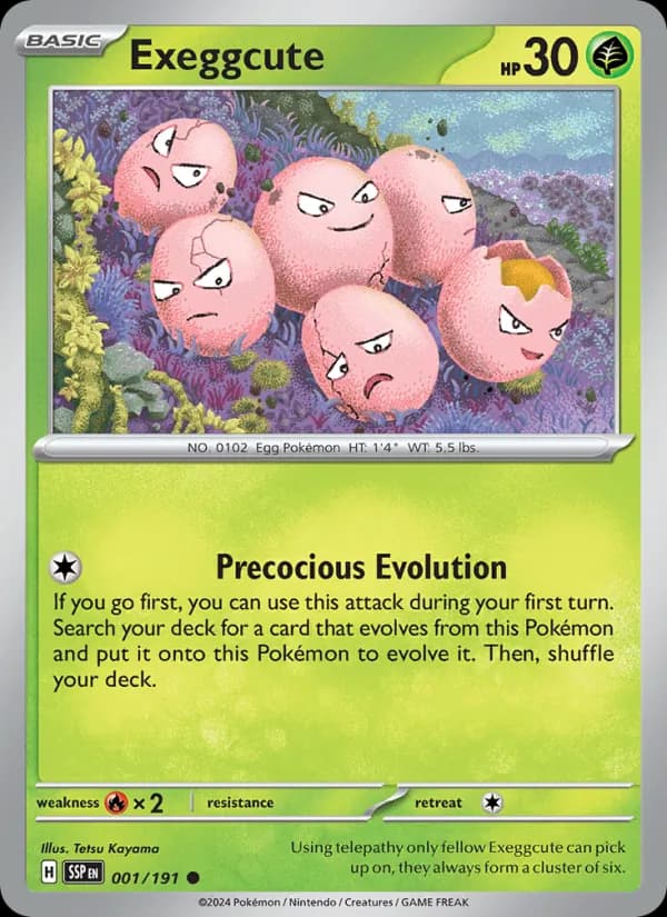 Exeggcute card in English