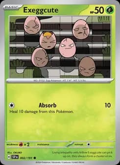Exeggcute card in English