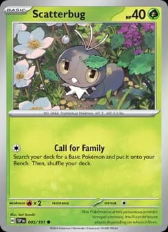 Scatterbug card in English