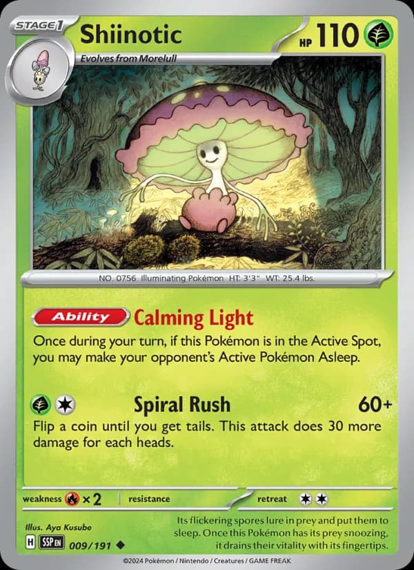 Shiinotic card in English