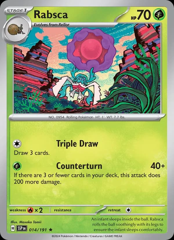 Rabsca card in English