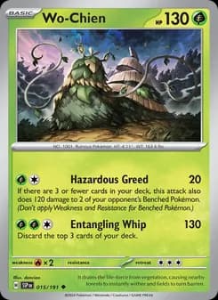 Wo-Chien card in English
