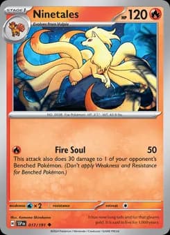 Ninetales card in English