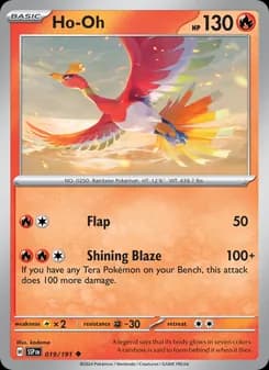 Ho-Oh card in English