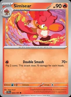 Simisear card in English