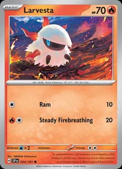 Larvesta card in English