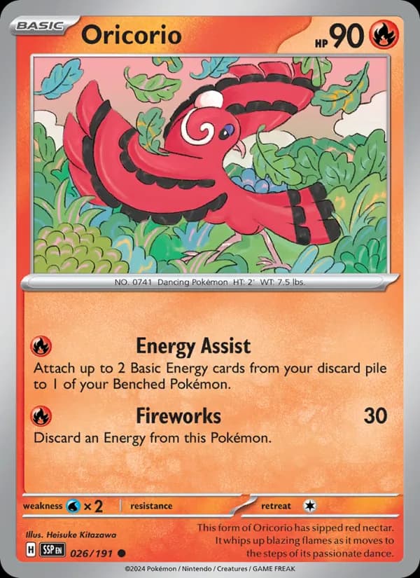 Oricorio card in English