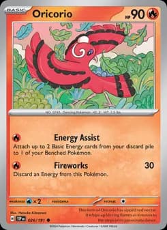 Oricorio card in English