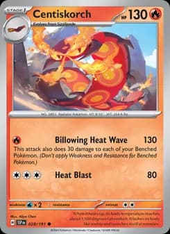 Centiskorch card in English