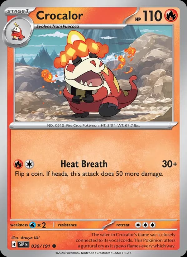 Crocalor card in English