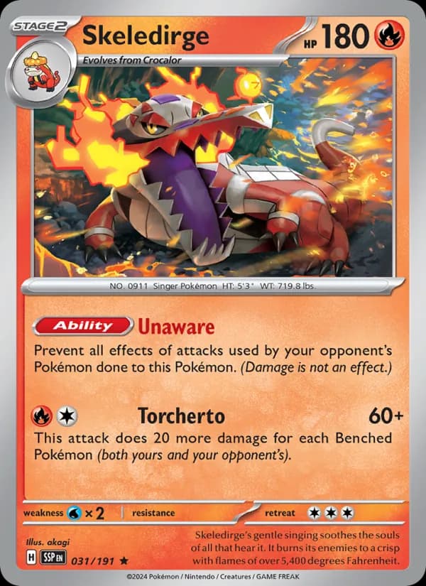 Skeledirge card in English
