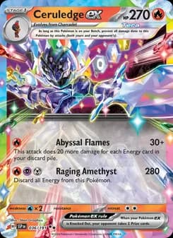 Ceruledge ex card in English