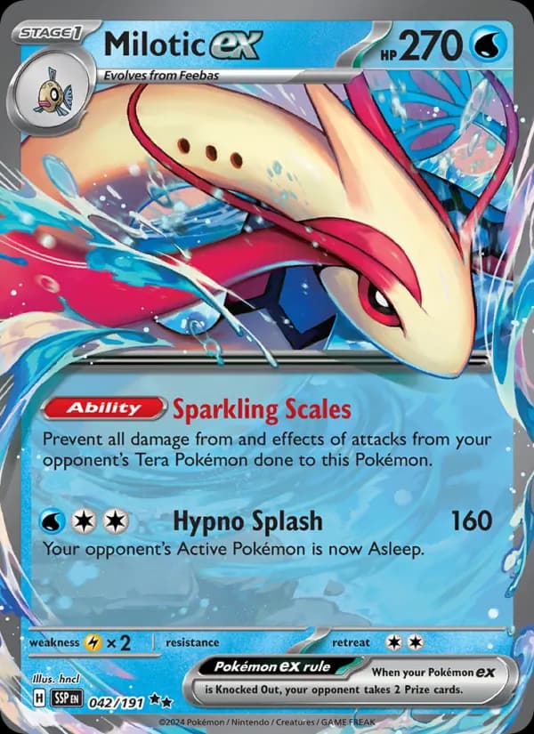 Milotic ex card in English