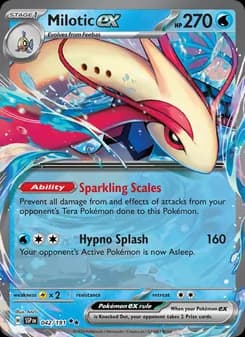 Milotic ex card in English