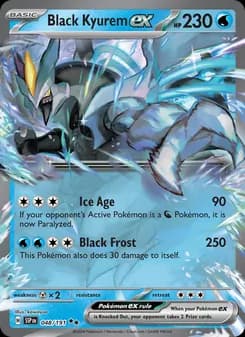 Black Kyurem ex card in English