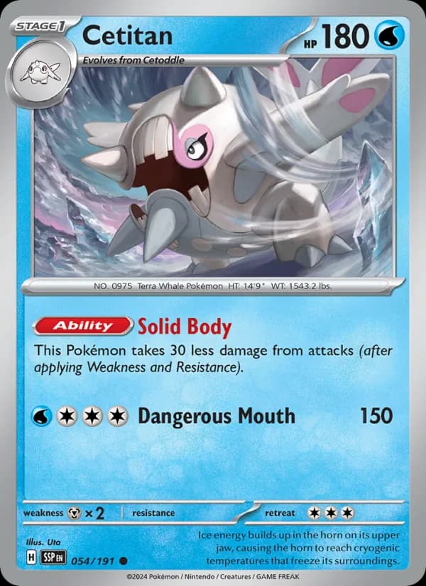 Cetitan card in English