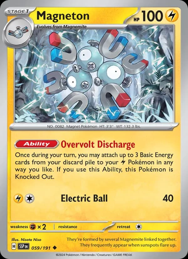 Magneton card in English