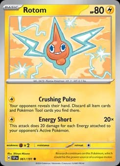 Rotom card in English