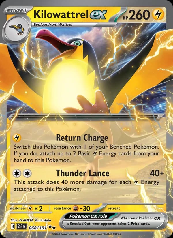Kilowattrel ex card in English