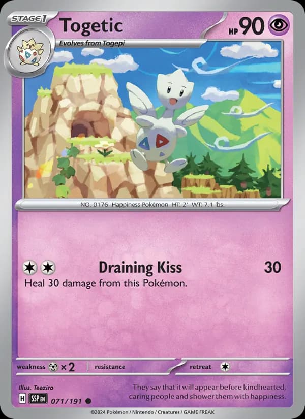 Togetic card in English