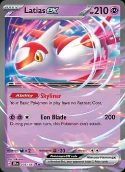 Latias ex card in English