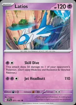 Latios card in English
