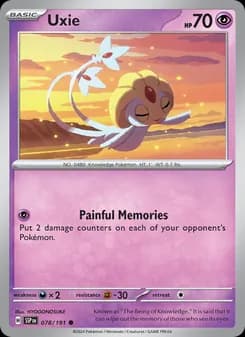 Uxie card in English